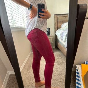 Red jeans